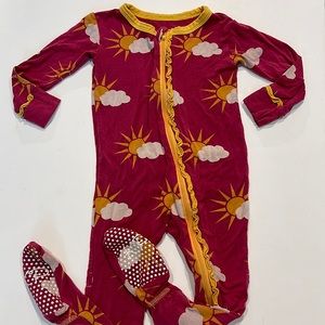Kickee Pants Sunshine Footie Pajamas 9-12 months